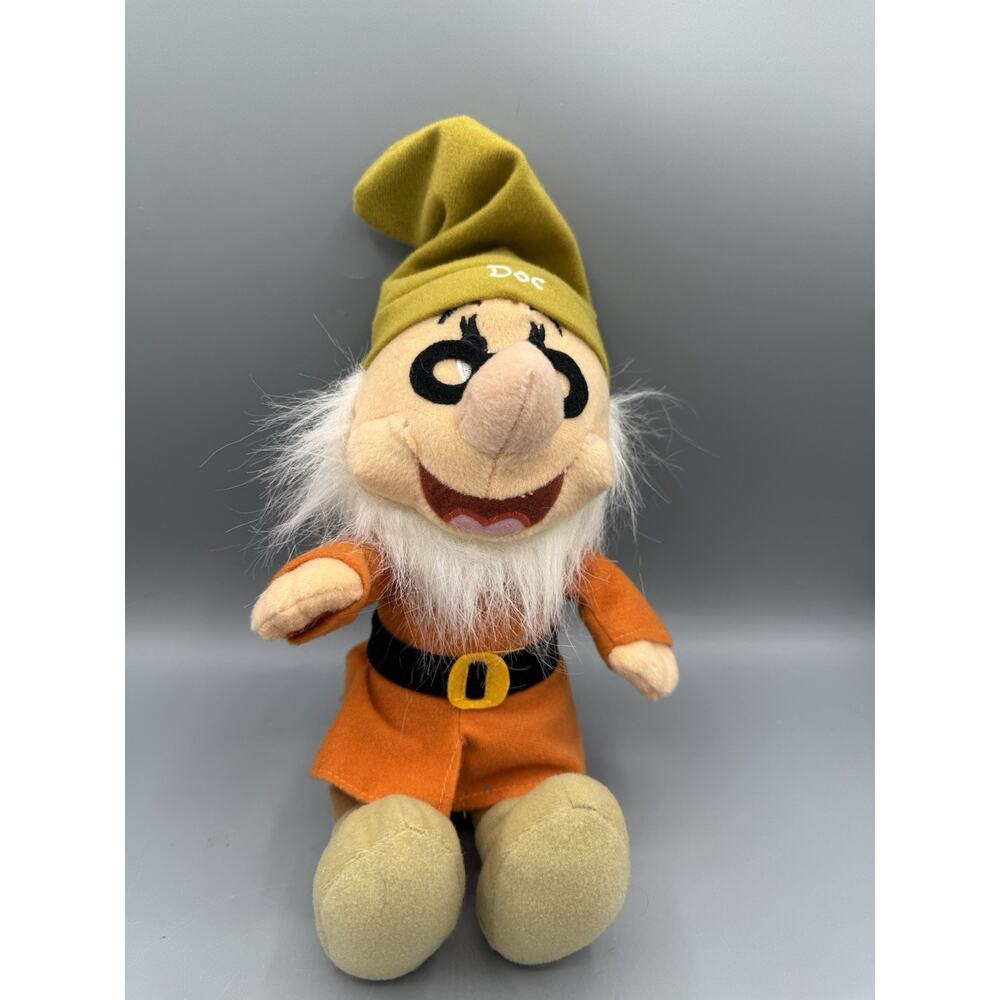Disney Doc Plush Snow White Seven Dwarfs Stuffed Toy 10 Inch